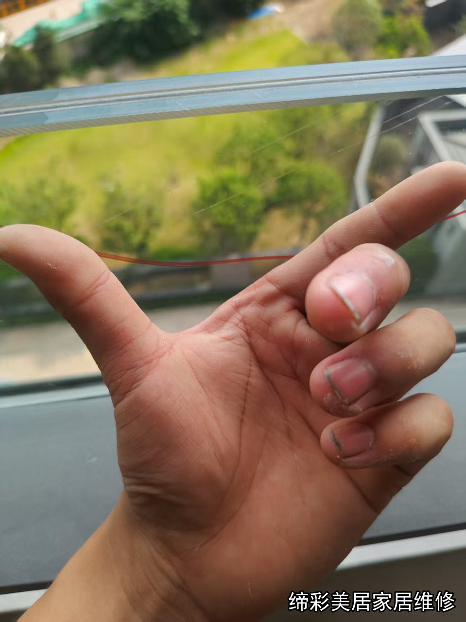 武汉玻璃划痕修复修复前